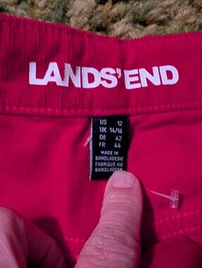 Lands' End Bright Pink Straight Leg Jeans